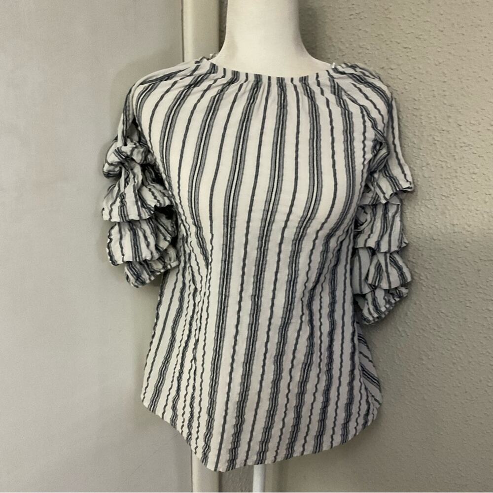 My Michelle Girl’s Ruched Sleeve Swim Coverup 8 Y2K Nautical Costal Cowgirl Twee